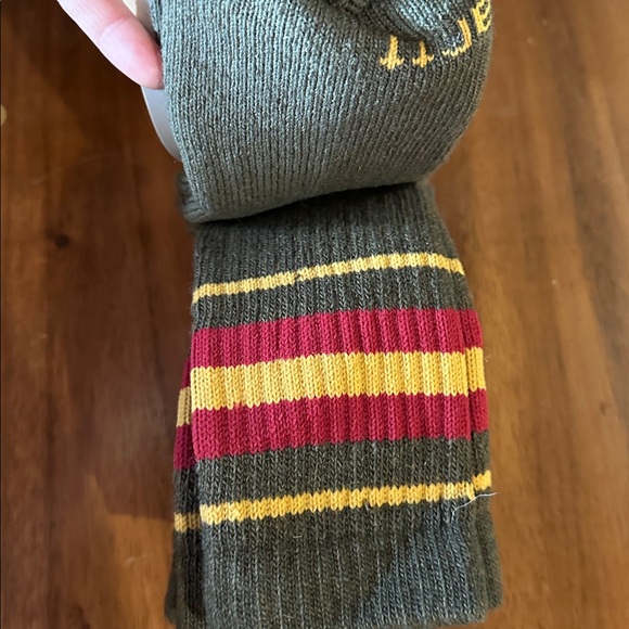 Carhartt Women’s Green Crew Socks with Red and Yellow Stripes - Picture 6 of 6